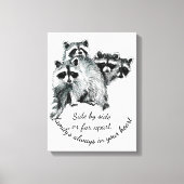 Inspirationsfamilie immer im Mittelpunkt Leinwanddruck (Vorderseite)