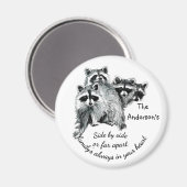 Inspirationsfamilie immer im Mittelpunkt Magnet (Vorderseite/Rückseite)