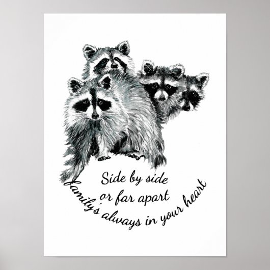 Inspirationsfamilie immer im Mittelpunkt Poster (Vorne)