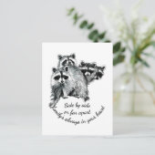 Inspirationsfamilie immer im Mittelpunkt Postkarte (Stehend Vorderseite)