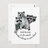 Inspirationsfamilie immer im Mittelpunkt Postkarte (Vorne/Hinten)