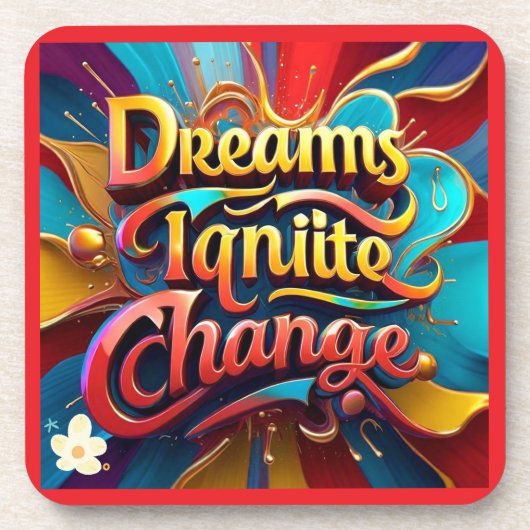 "Inspirationsfarben" Getränkeuntersetzer (Vorderseite)