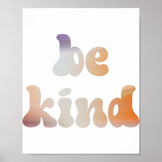 Inspirationsfarbene Wasserfarbe Poster (Vorne)