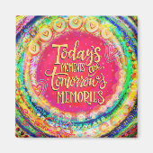 Inspirationsfarbige Momente von heute Magnet (Vorne)