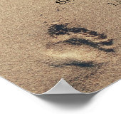 Inspirationsfische in Sand Poster (Ecke)