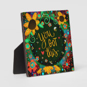 Inspirationsflorale Ereignisse Sie Got dieses Zita Fotoplatte (Vorderseite)