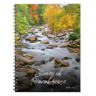 Inspirationsfluss Stones of Remembrance Gebet Notizblock