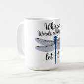 Inspirationsflüsternde Worte der Weisheit Kaffeetasse (Vorderseite Links)