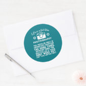 Inspirationsfotografen Leben wie Fotografie Runder Aufkleber (Umschlag)