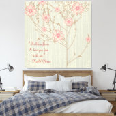 Inspirationsfreie, wilde Blume, gepackte Canvas Leinwanddruck (Insitu (Schlafzimmer))