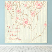 Inspirationsfreie, wilde Blume, gepackte Canvas Leinwanddruck (Insitu (Holzboden))