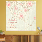 Inspirationsfreie, wilde Blume, gepackte Canvas Leinwanddruck (Insitu (Wohnzimmer))