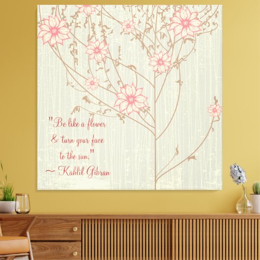 Inspirationsfreie, wilde Blume, gepackte Canvas Leinwanddruck (Insitu (Wohnzimmer))