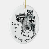 Inspirationsfreunde immer in Ihrem Herzen Zitat Keramik Ornament (Rechts)