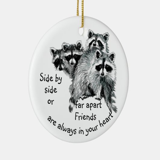 Inspirationsfreunde immer in Ihrem Herzen Zitat Keramik Ornament (Rechts)