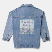 Inspirationsfreundlichkeit Blau Jeansjacke (Rückseite)