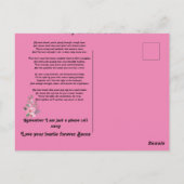 InspirationsfreundschaftGedicht personalisieren Postkarte (Rückseite)