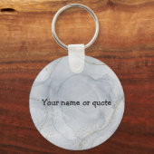 Inspirationsfsonniger Zitat über den Ruf Gottes Schlüsselanhänger (Rückseite)