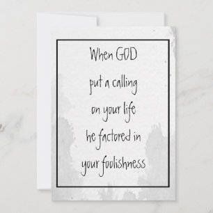 Inspirationsfsonniger Zitat über Gottes Ruf