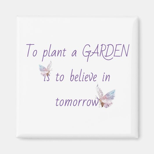 Inspirationsgartenangebot mit Schmetterling Magnet (Vorne)