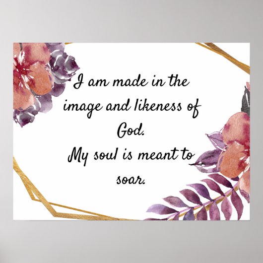 Inspirationsgebet für Motivierend Poster (Vorne)