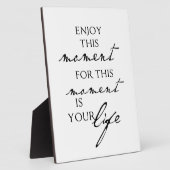 Inspirationsgebote geniessen diesen Moment - Leben Fotoplatte (Seite)