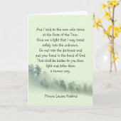 Inspirationsgedicht Hand in Gott Karte (Gelbe Blume)