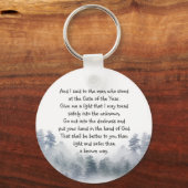 Inspirationsgedicht Hand in Gott Schlüsselanhänger (Vorderseite)