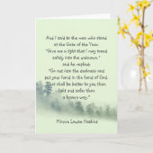 Inspirationsgedicht Hand in Gottes Hand Karte (Gelbe Blume)