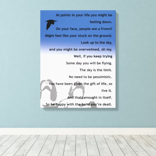 Inspirationsgedicht - Leinwand (Insitu (Holzboden))