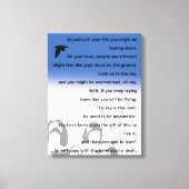 Inspirationsgedicht - Leinwand (Vorderseite)