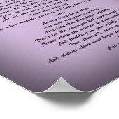 Inspirationsgedicht Poster (Ecke)