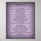 Inspirationsgedicht Poster (Vorne)