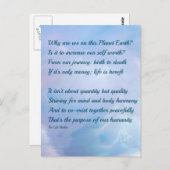 Inspirationsgedicht Postkarte (Vorne/Hinten)