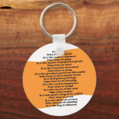 Inspirationsgedicht Schlüsselanhänger (Vorderseite)