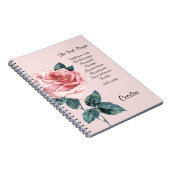 Inspirationsgedicht von Hoffnung und Heilung Notizblock (Rechte Seite)