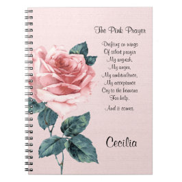 Inspirationsgedicht von Hoffnung und Heilung Notizblock