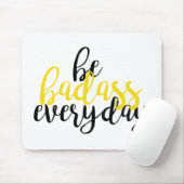 Inspirationsgelbe Badasmousepad Mousepad (Mit Mouse)