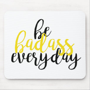 Inspirationsgelbe Badasmousepad Mousepad