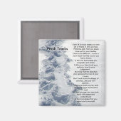 Inspirationsgeschenke Fresh Tracks Magnet (Vorderseite/Rückseite)