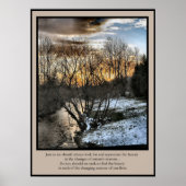 Inspirationsgeschenke Jahreszeiten für unser Leben Poster (Vorne)