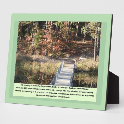 Inspirationsgeschenke Stille Courage Fotoplatte (Seite)