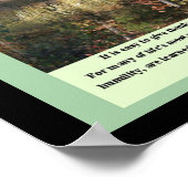 Inspirationsgeschenke Stille Courage Poster (Ecke)