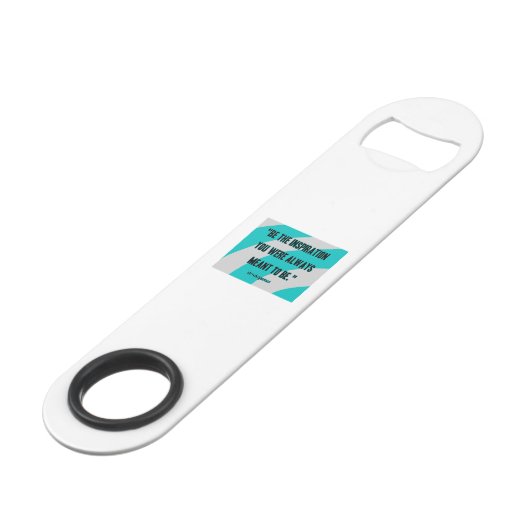 Inspirationsgeschwindigkeit Flaschenöffner (Vorderseite Schrägansicht)