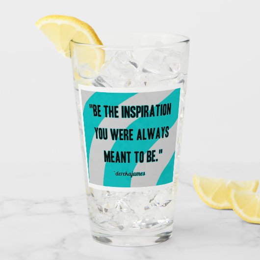 Inspirationsglas-Tumbler Glas (Vorderseite Ice)
