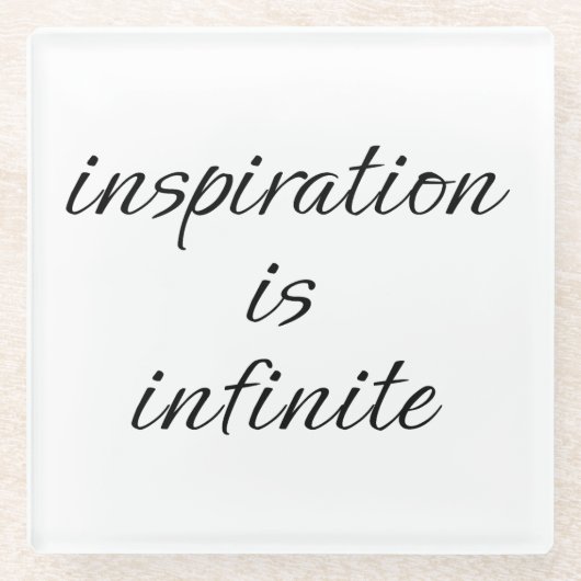 Inspirationsglas-Untersetzer Glasuntersetzer (Vorderseite)