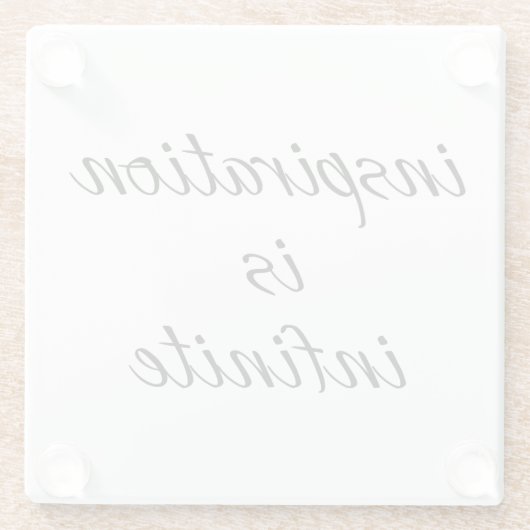Inspirationsglas-Untersetzer Glasuntersetzer (Rückseite)