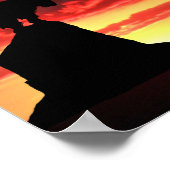 Inspirationsglauben über ein Fechtposter Poster (Ecke)