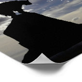 Inspirationsglauben über ein Fechtposter Poster (Ecke)