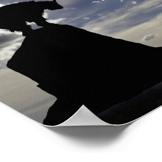 Inspirationsglauben über ein Fechtposter Poster (Ecke)